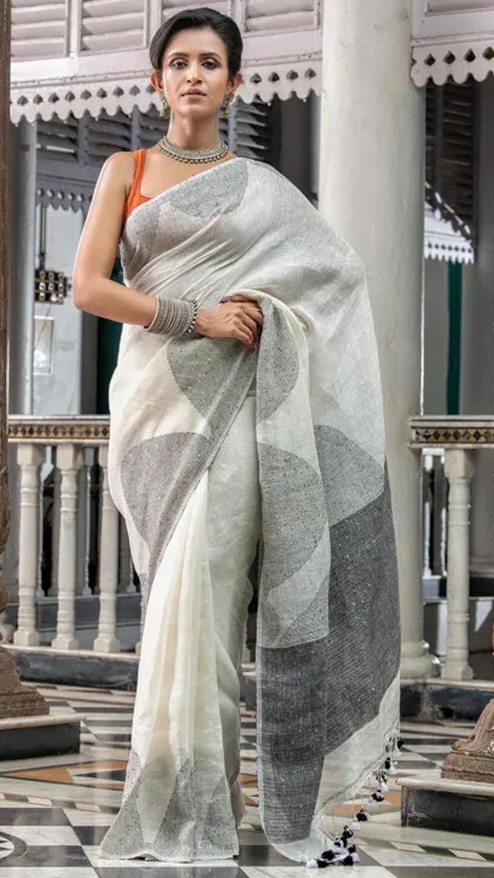 Linen Saree